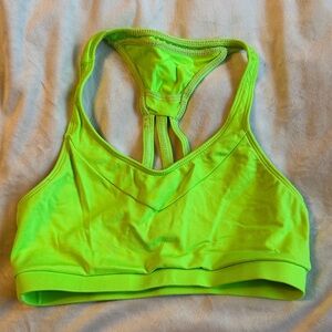 Motionwear Neon Lime Racerback Sports Bra